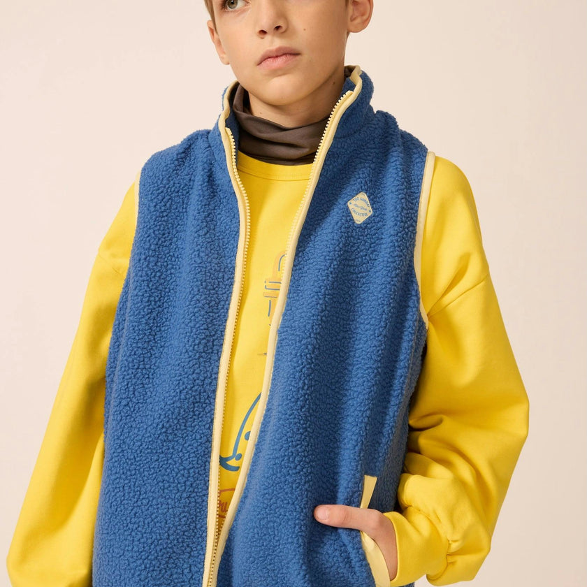 Polar Fleece Vest in Blue Note