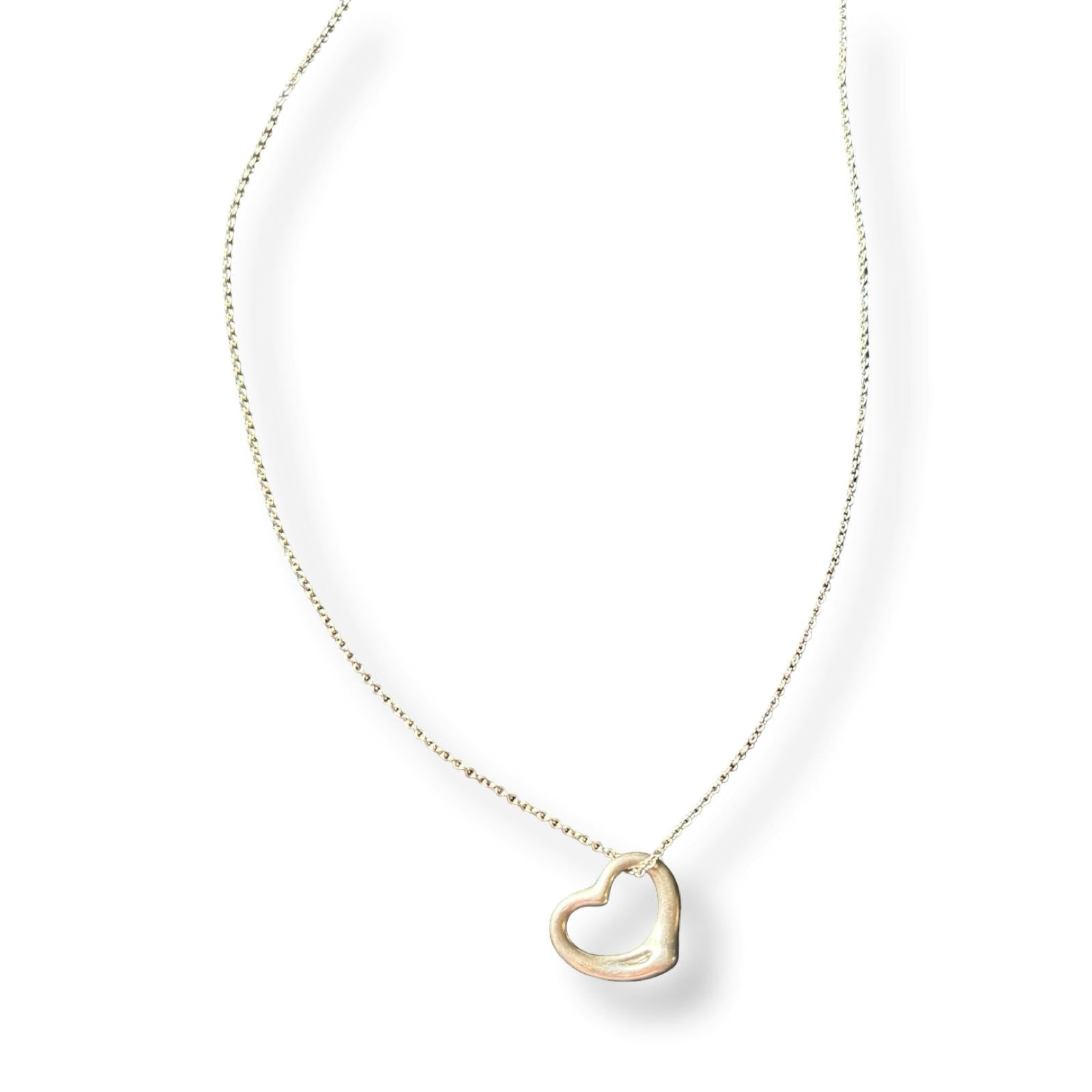 *Preloved* Tiffany & Co. Open Heart Pendant Necklace