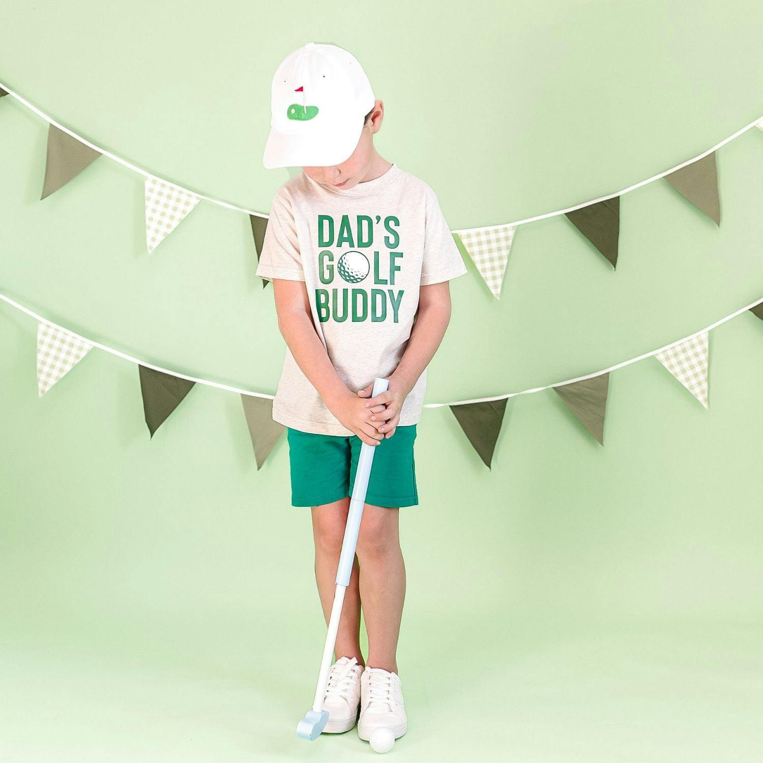 Golf Tee Front Flag Patch Baseball Hat