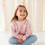 All Over Bows Knit Sweater