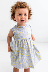 Lemons Pima Cotton Baby Dress w/ Bloomer