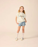 Organic Brooklyn Tank in Sky Blue Stripe