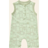 Printed Henley Romper