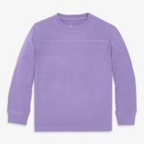 Kids long sleeve garment-dyed varsity tee