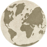 RugCycled washable rug World Map