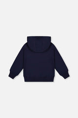 Fleece Hooded Sweatshirt Dark Blue