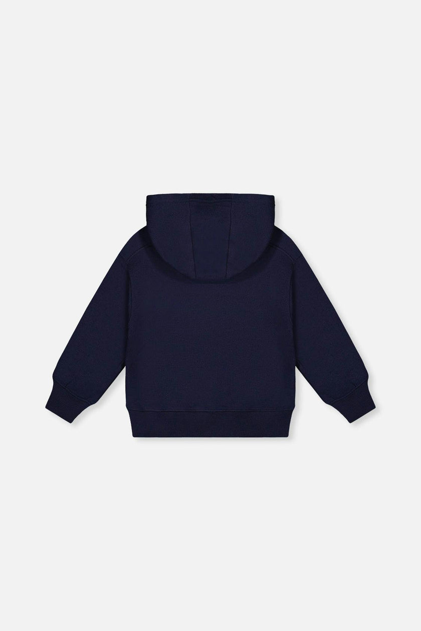 Fleece Hooded Sweatshirt Dark Blue