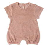 Organic Short Romper - Clay