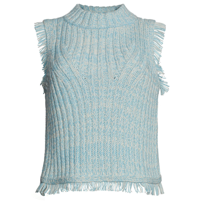 BRIA TANK | IVORY/ROBIN EGG BLUE TWEED