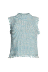 BRIA TANK | IVORY/ROBIN EGG BLUE TWEED