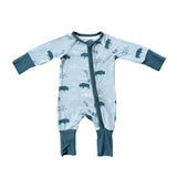 Boy's Long Sleeve Zip Romper