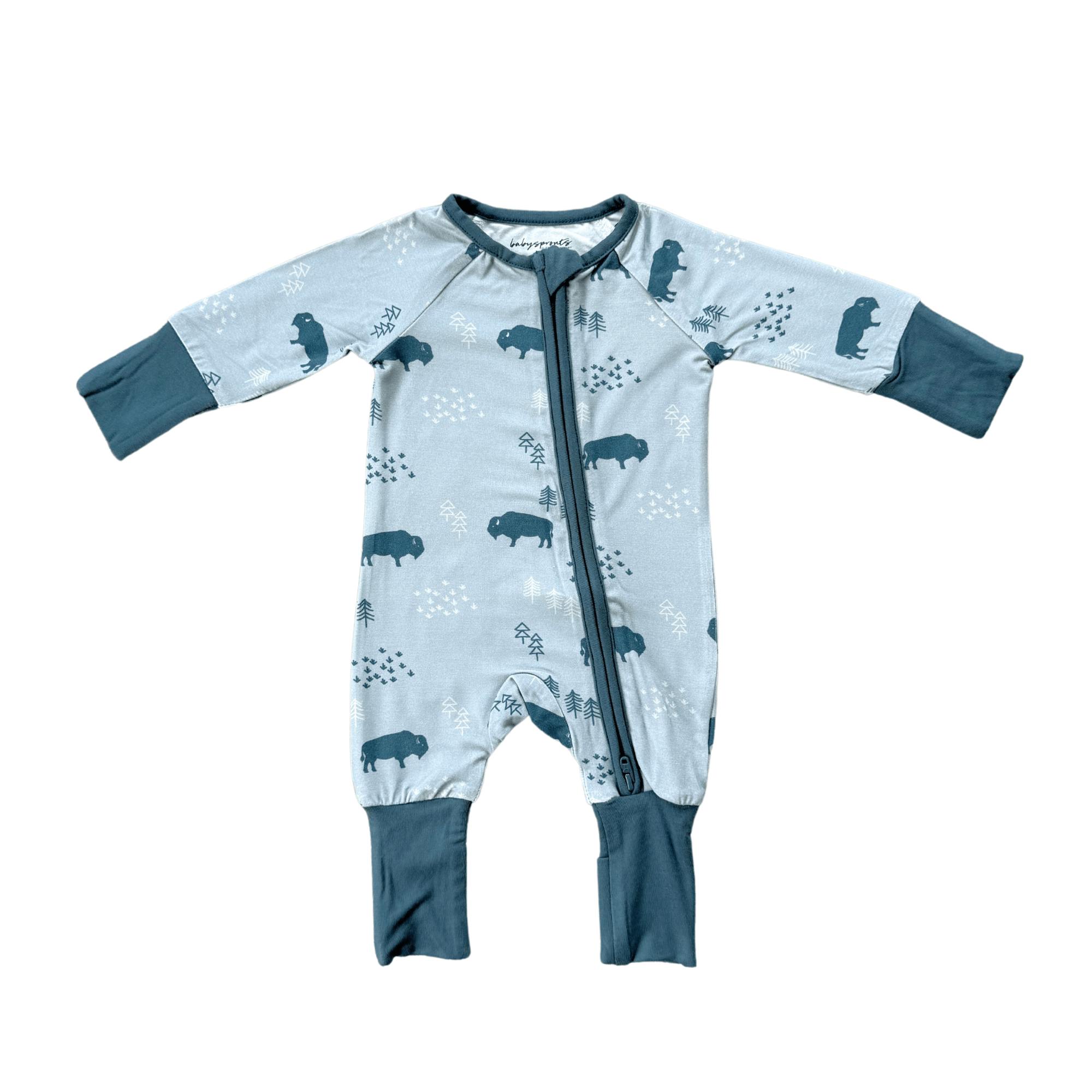 Boy's Long Sleeve Zip Romper
