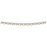 Gold Glitter Bow Garland