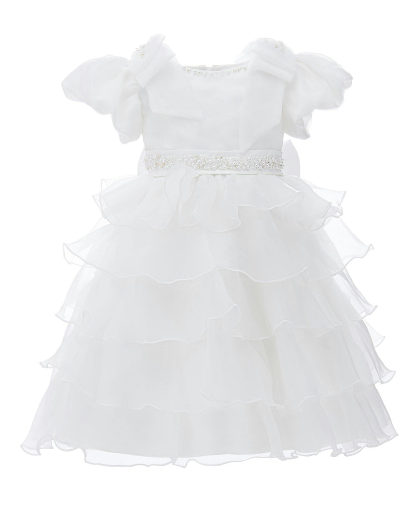 White Bonaventura Ruffle Dress