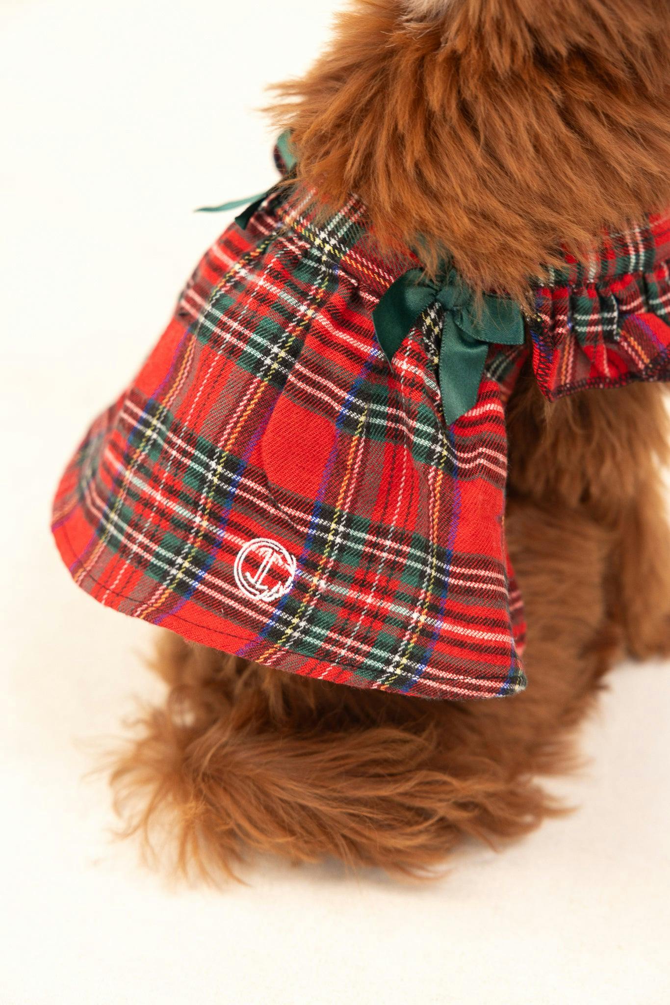 Red Plaid Dog Dress