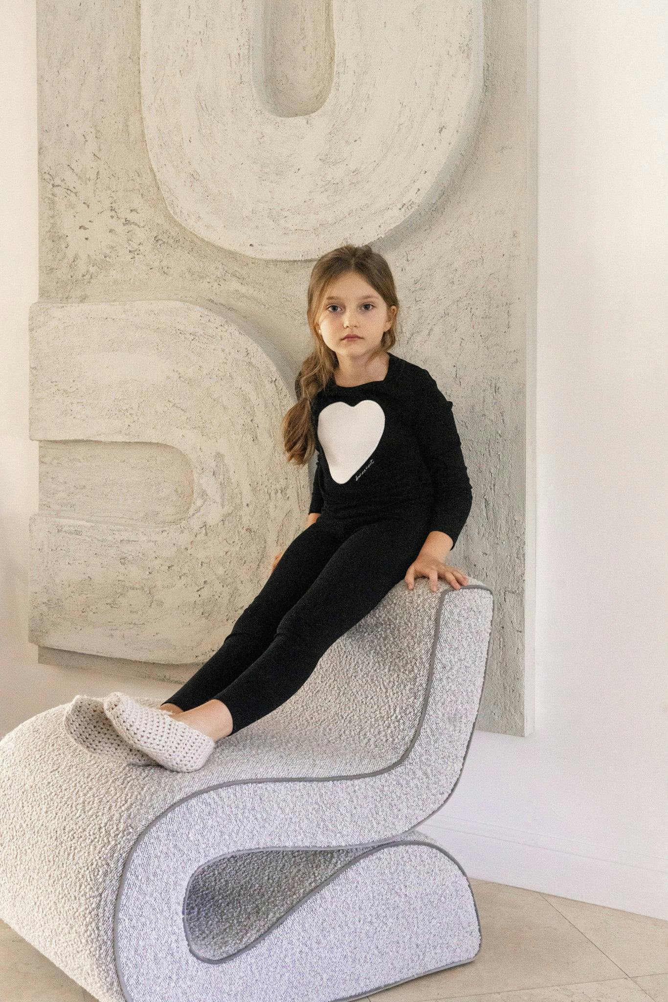 Heart/Star Footie, Girls