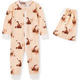 Floral Organic Cotton Zipper Pajama