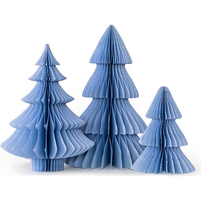 Blue Honeycomb Christmas Tree Set