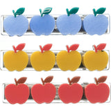 Apple Yellow Red Blue Hair Clips