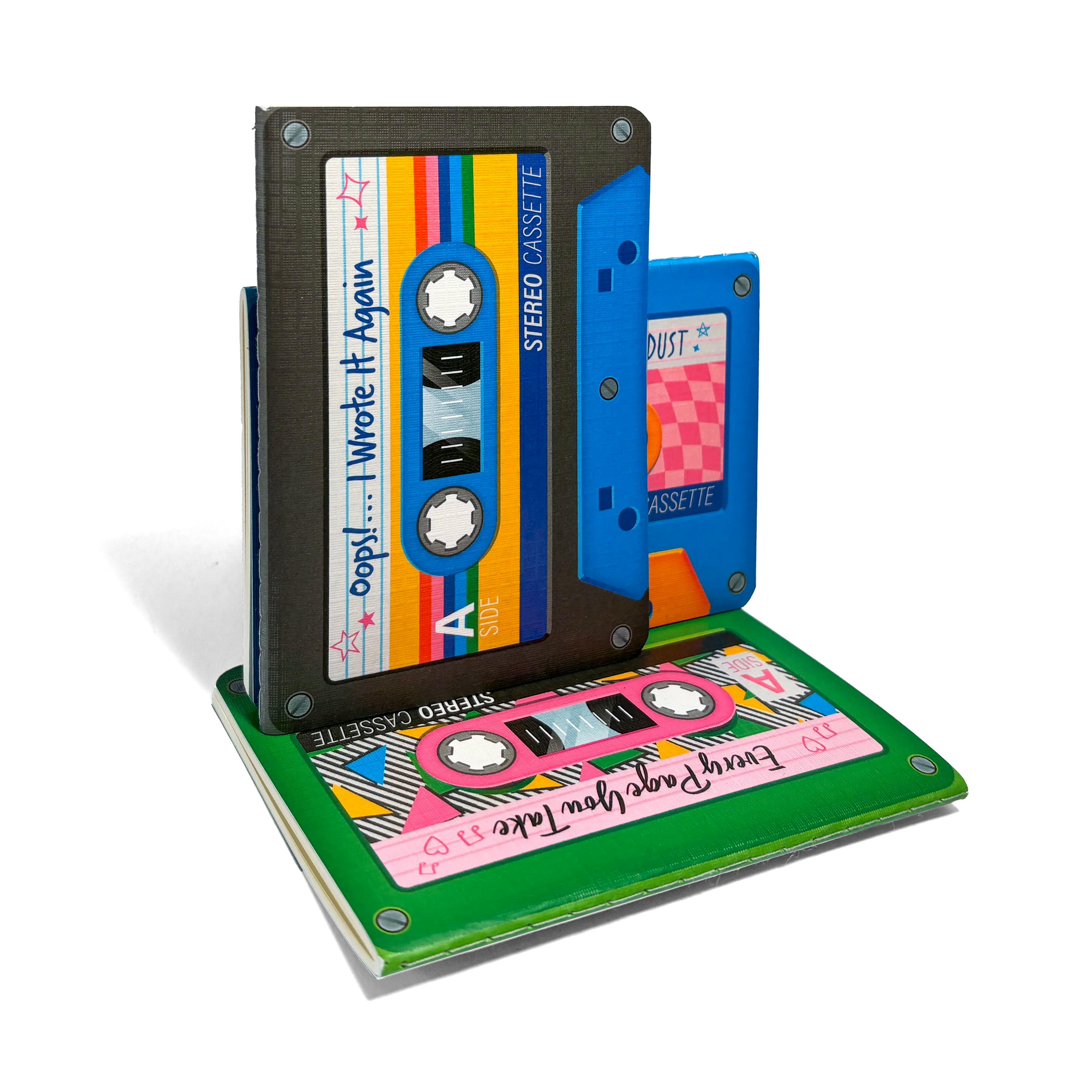 Rewind Mini Notebooks - Retro - Set of 3