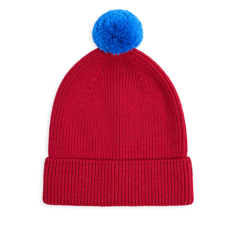 children's merino beanie - cherry pop