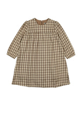 Autumn Plaid Long Sleeve Relaxed Fit Dress