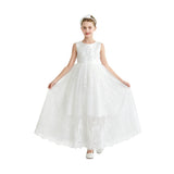 White Avalora Lace Tulle Dress