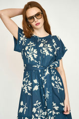 Vienna Maxi Dress in Navy Fig