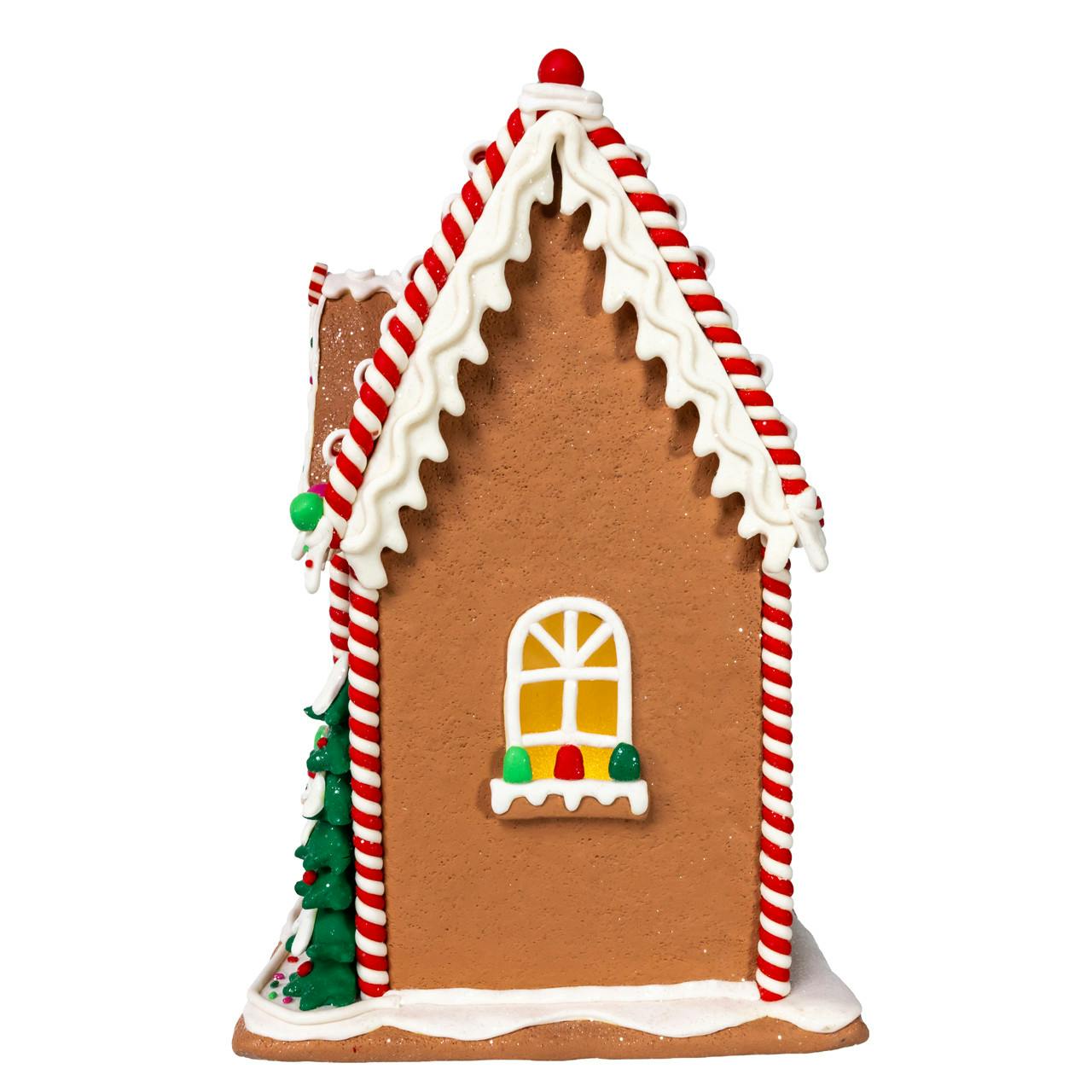 Kurt Adler 14-Inch Battery Operated Candy Stripe Gingerbread House