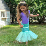 Mermaid Costume Set - Violet/Teal