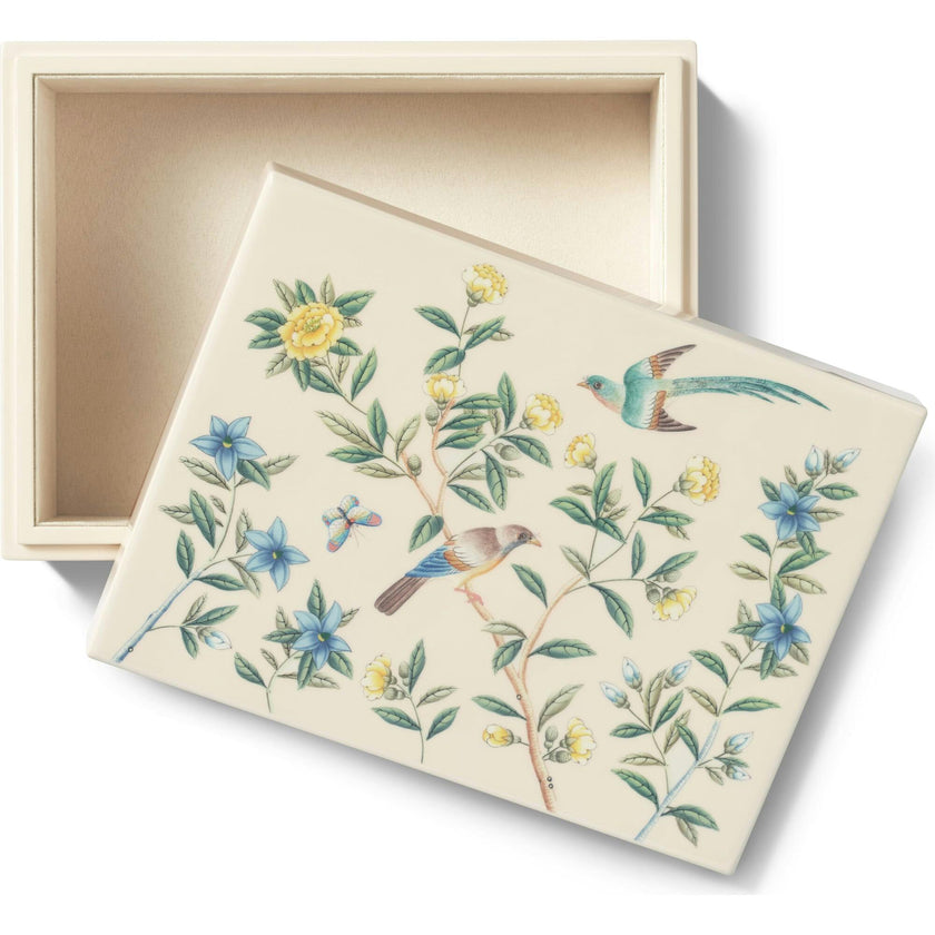 Aerin X Gracie Lacquer Box, Cream
