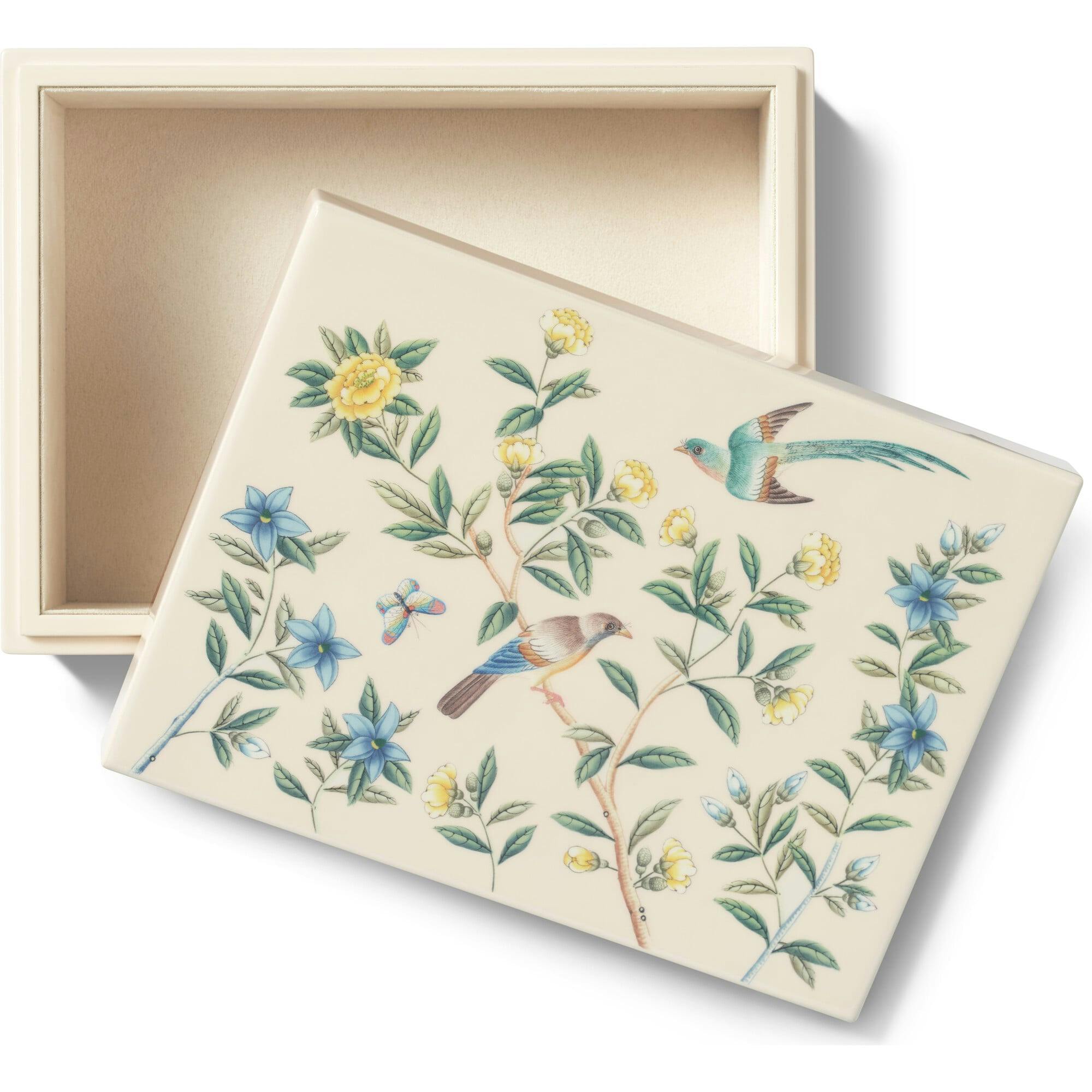 Aerin X Gracie Lacquer Box, Cream