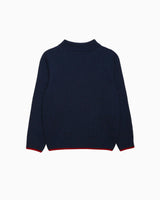 Calum Half Zip Sweater in Navy