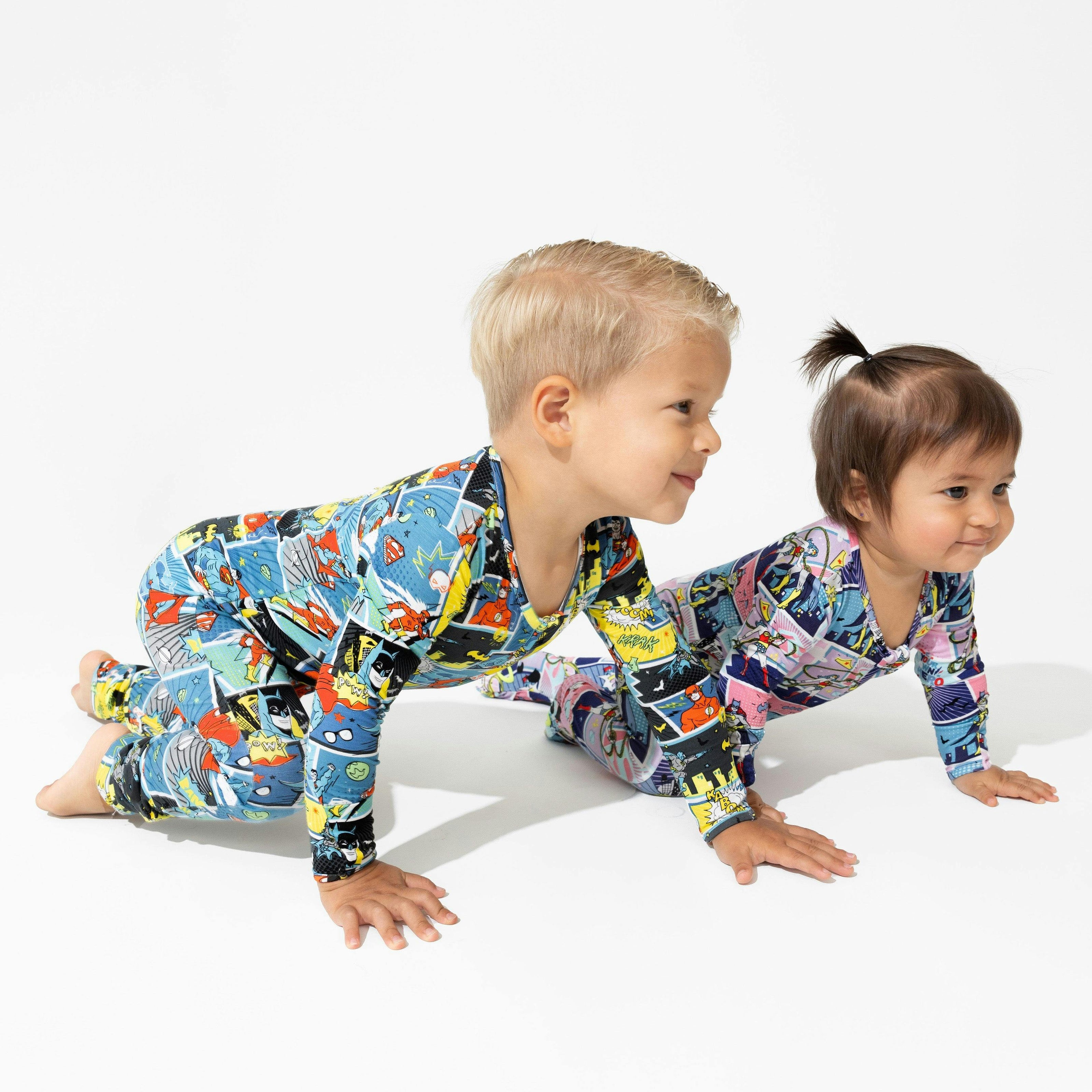 Justice League Heroines Bamboo Convertible Footie