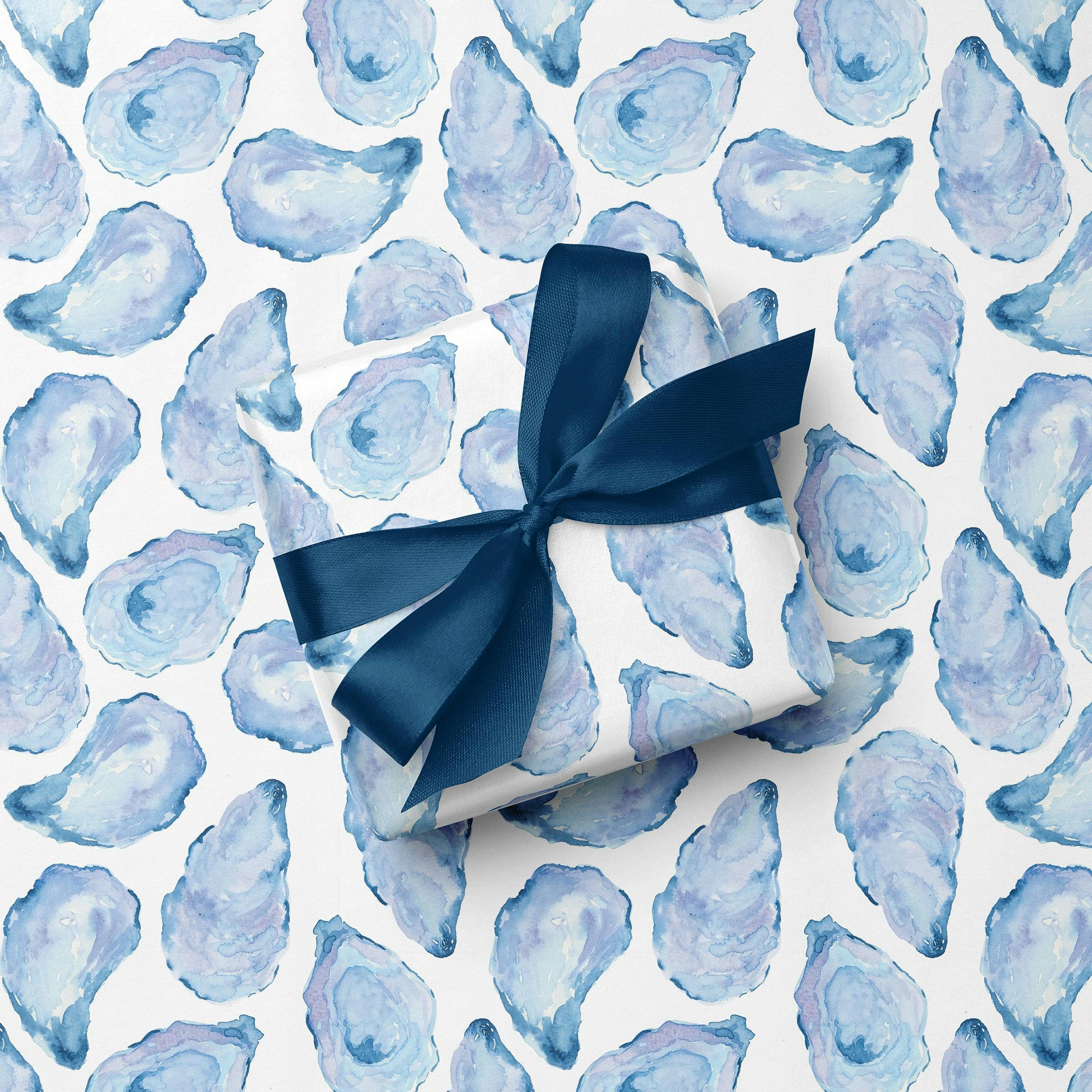 Mussel Shells Coastal Gift Wrap