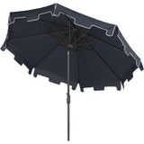 UV-Resistant Zimmerman 9' Crank Push-Button Tilt Umbrella