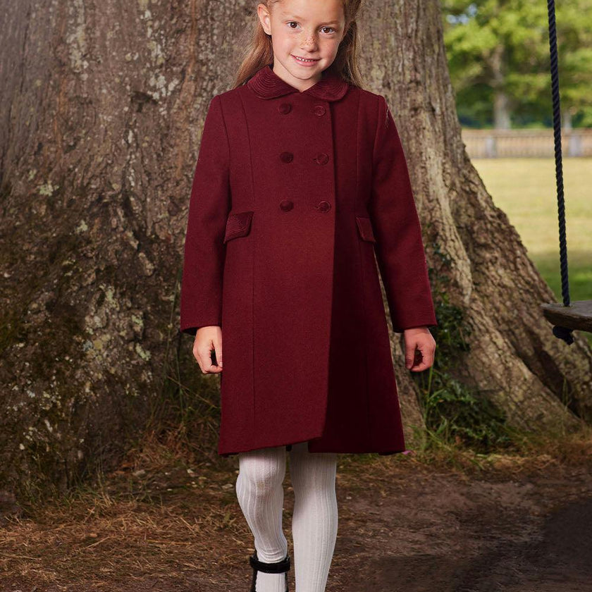 Classic Coat in Burgundy