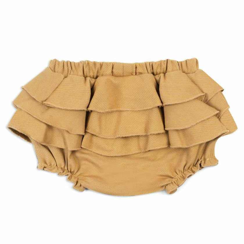 Rust Denim Ruffle Bloomer