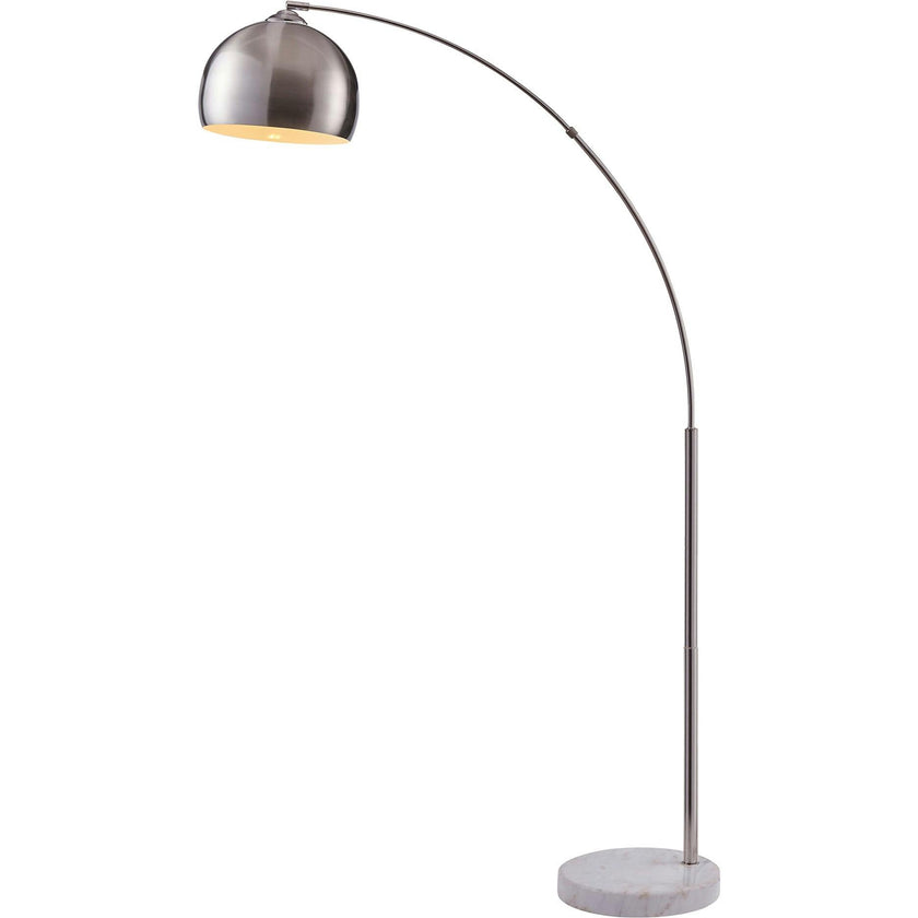 Arquer Arc 68.1" Metal Floor Lamp with Bell Shade