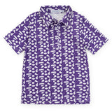 Griffin Boys' Pima Cotton Polo Golf Shirt - Pep Rally Purple