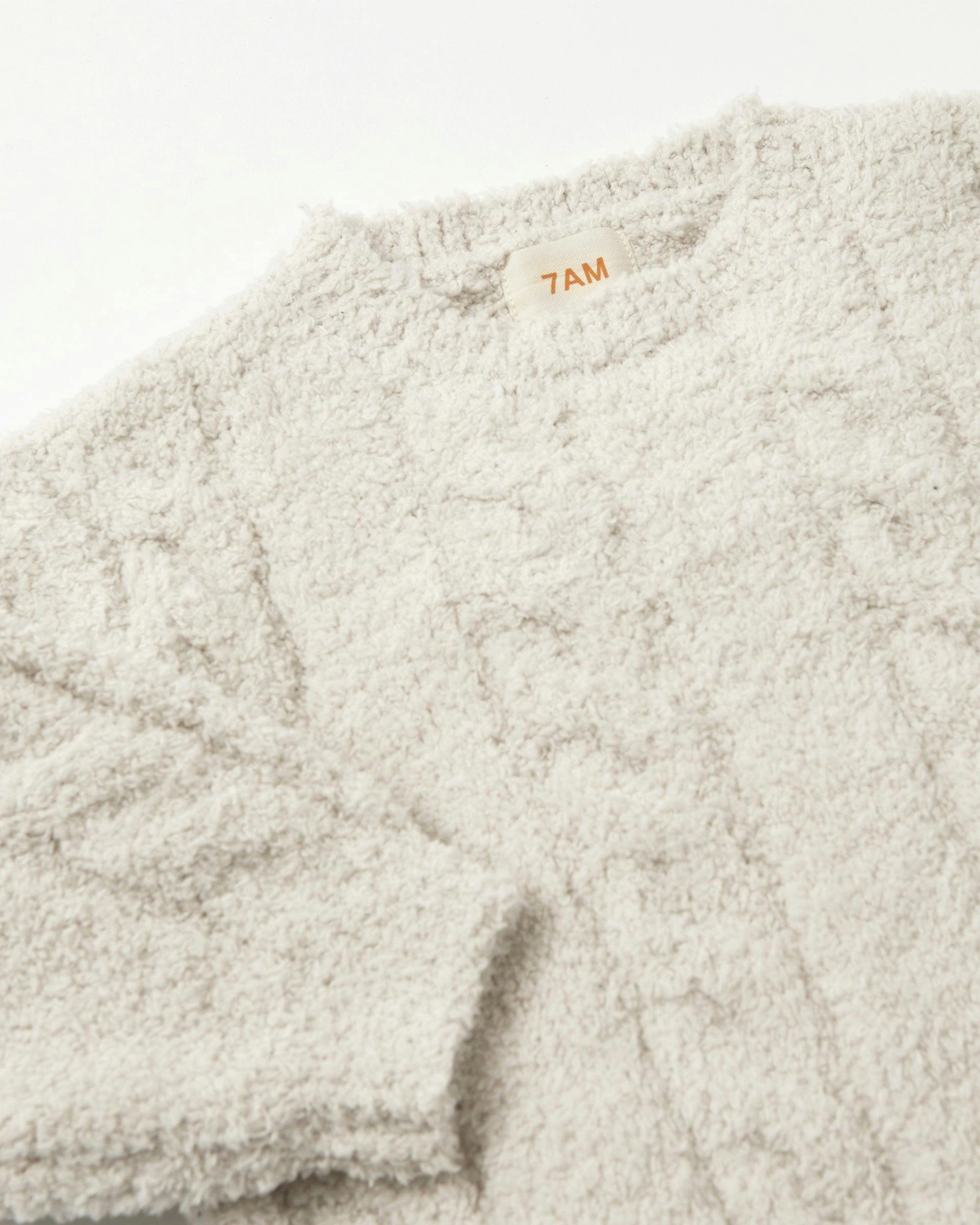 Boxy Cable Sweater • Fuzzy