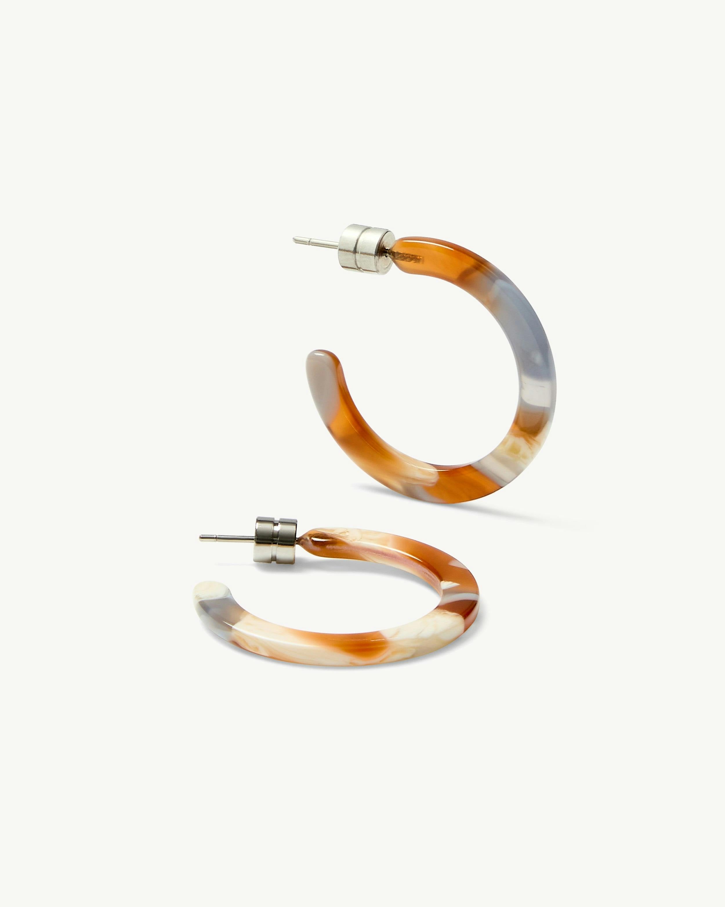 Mini Hoops in Blue Roma