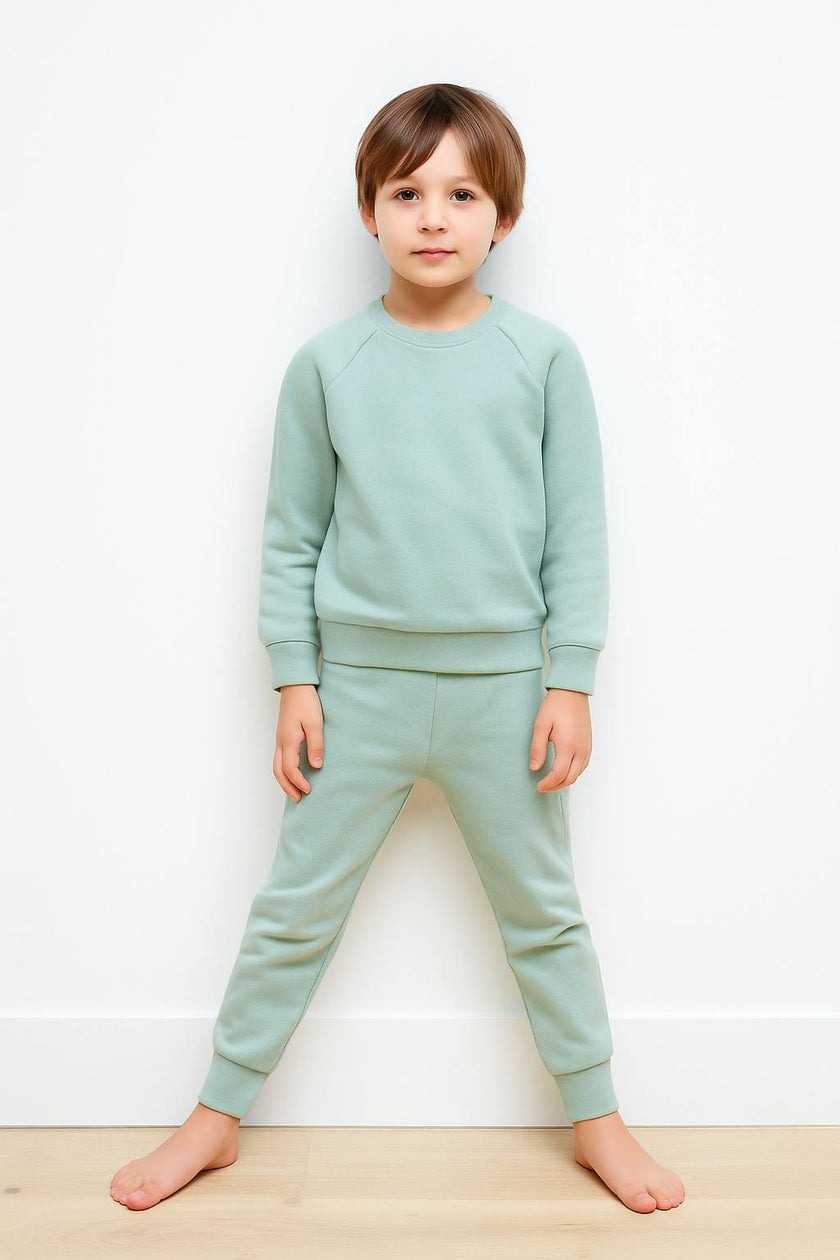 Sherpa Raglan Sweatshirt and Jogger Set
