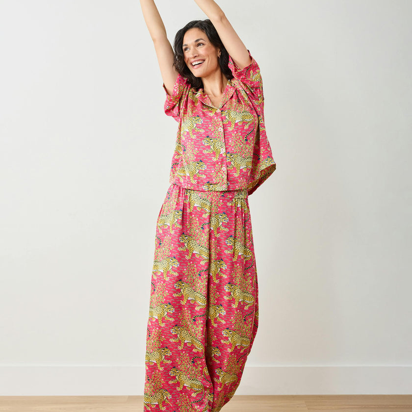 Bagheera - Eco Satin Wildest Dreams Set - Hot Pink