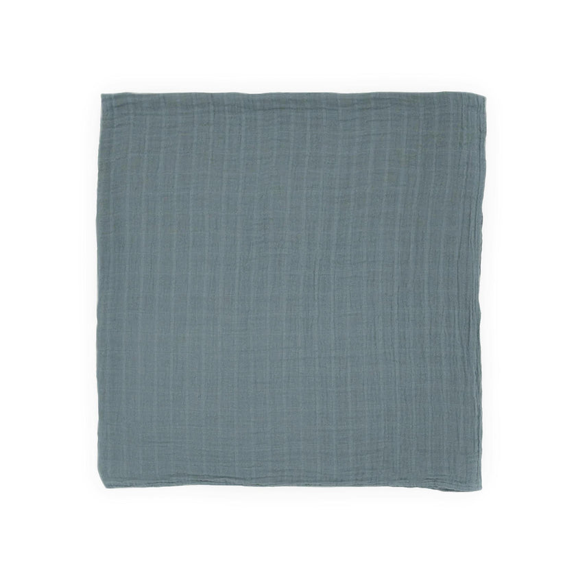 Cotton Muslin Swaddle Blanket - Sea