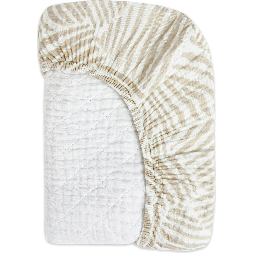 Organic Muslin Cotton Quilted Changing Pad Cover