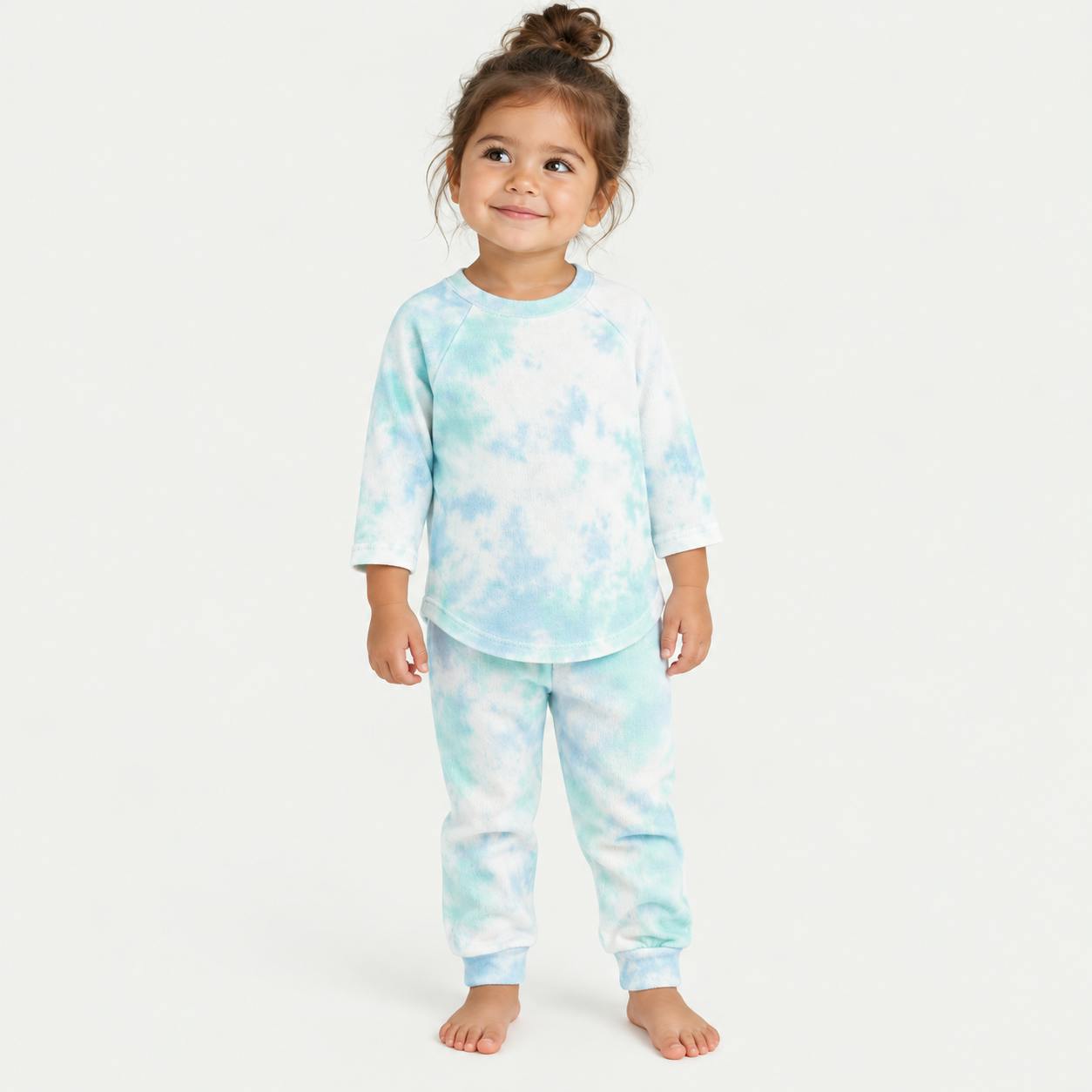 Lightweight French Terry Marble Long Sleeve Tee + Jogger Set