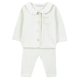 TARTINE ET CHOCOLAT Brushed Fleece Baby Set - Nacre