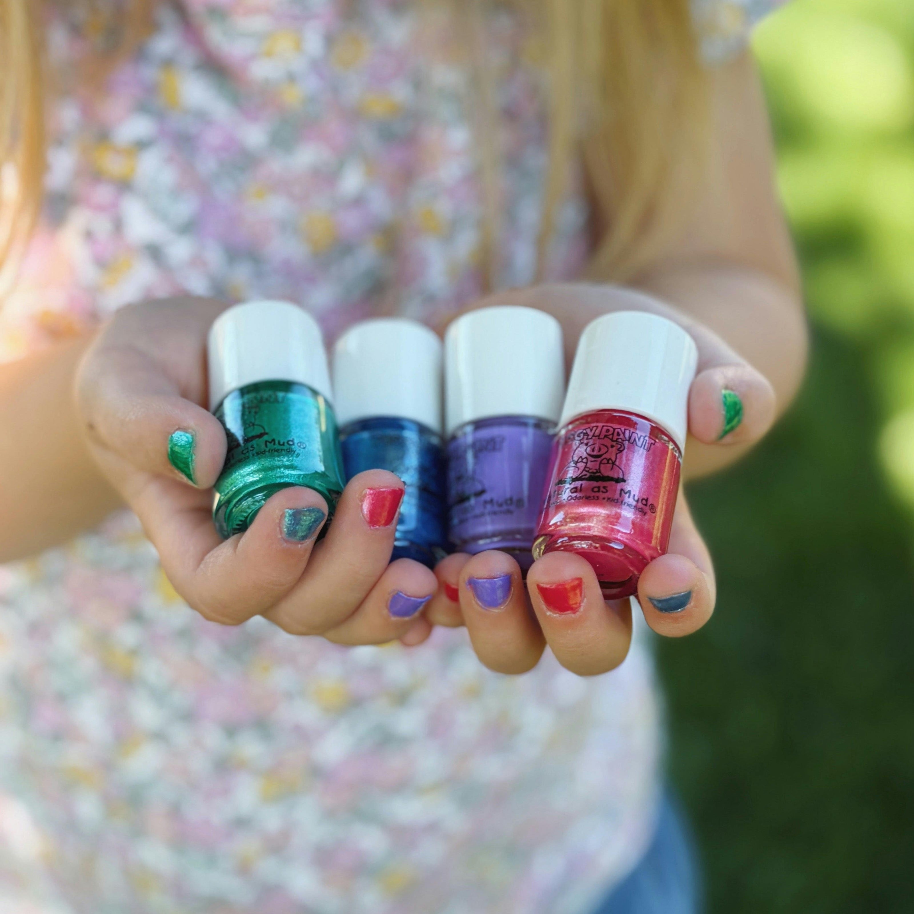 Sofia the First Bundle - Kids Non-toxic Nail Polish & Nail Art Stickers