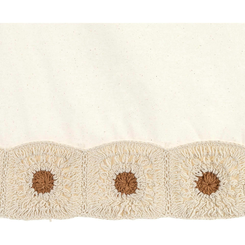 Charlie Farmhouse Crochet Baby Crib Skirt